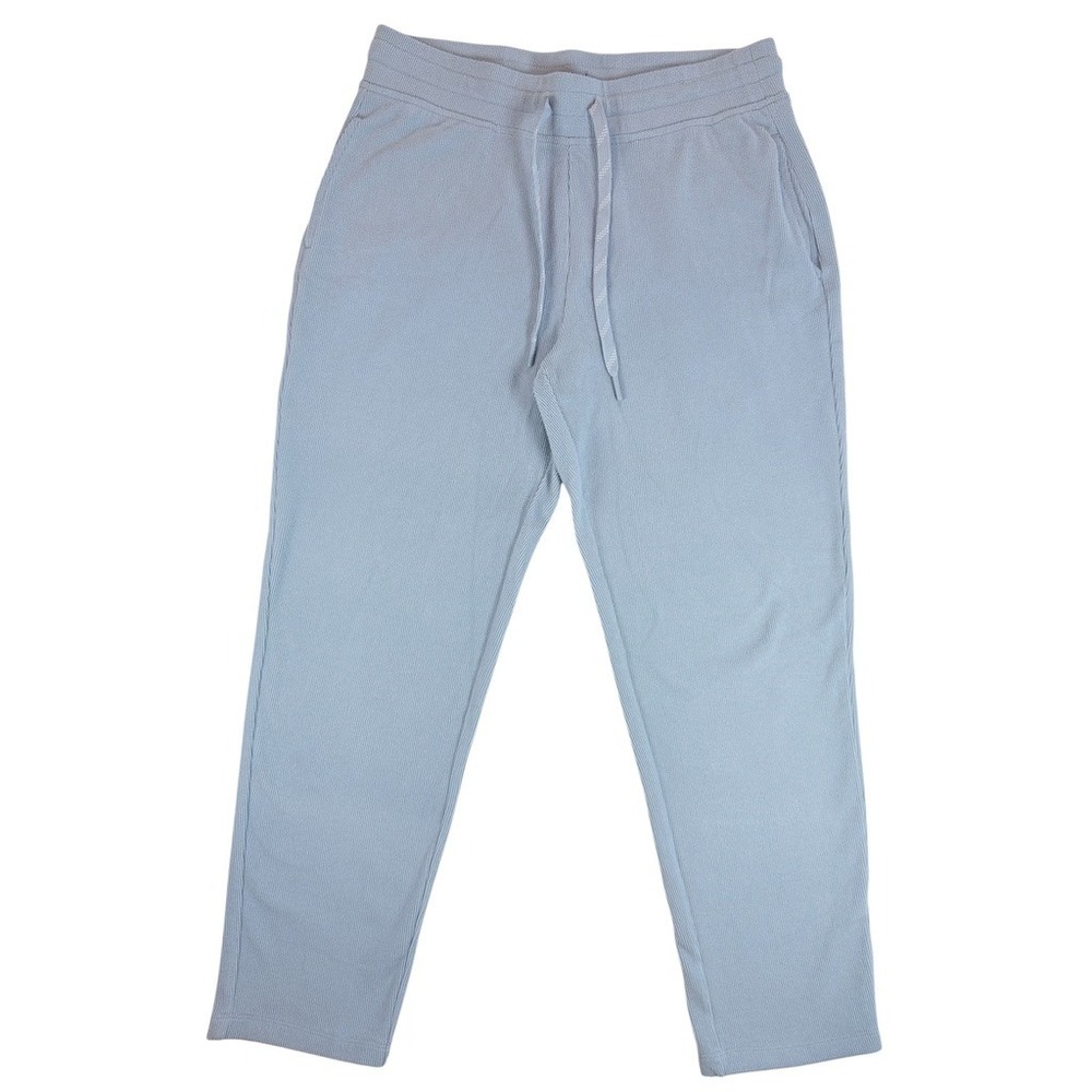 Marc New York Joggers Women M Blue Soft Ribbed Knit Drawstring MNCA3810‎
